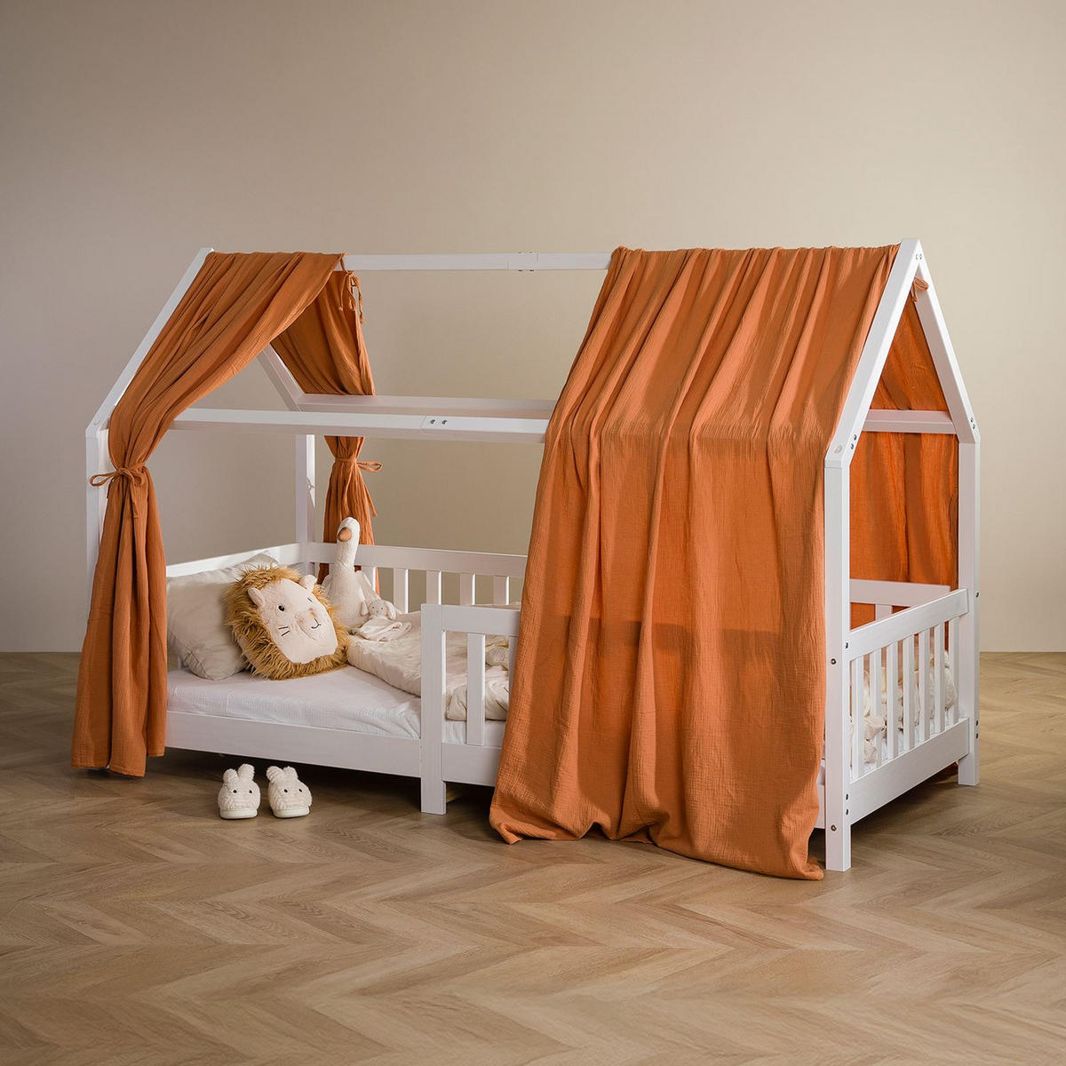 HAUSBETT-HIMMEL NENA Kupfer - Kupferfarben, Textil - IDIMEX