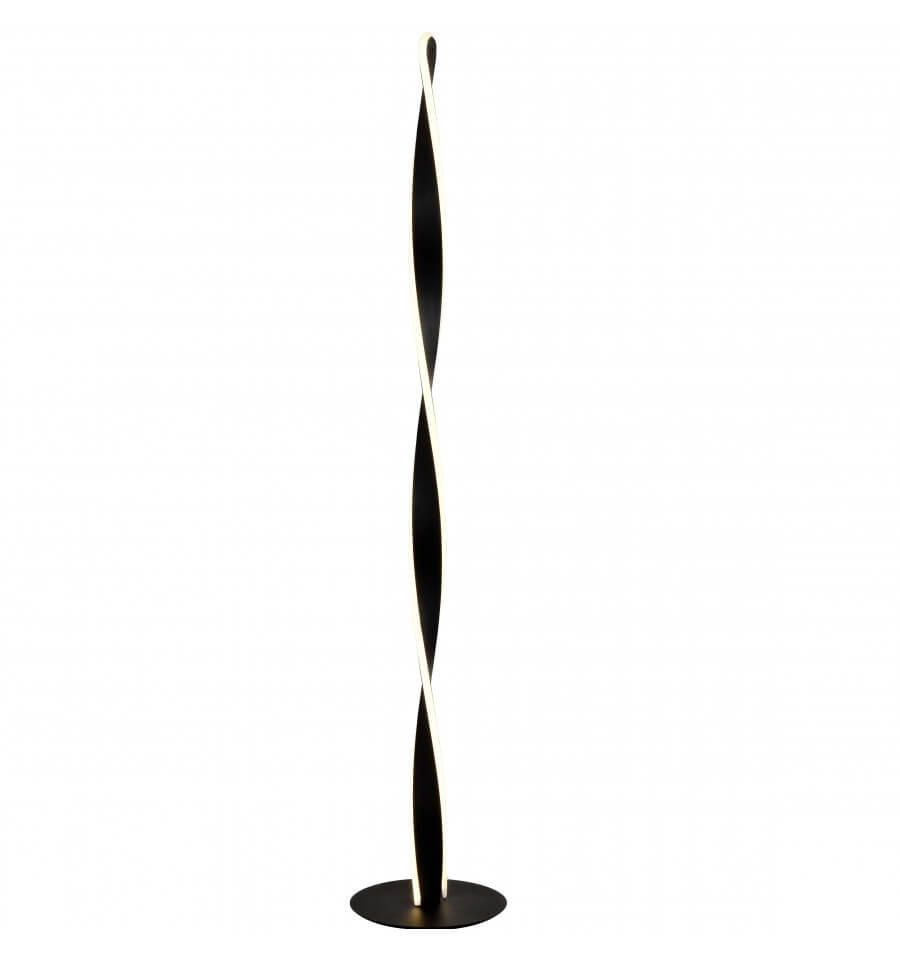 STEHLEUCHTE Kazan, Schwarz, 120cm - Schwarz, Metall (120/22/120cm) - KOSILUM