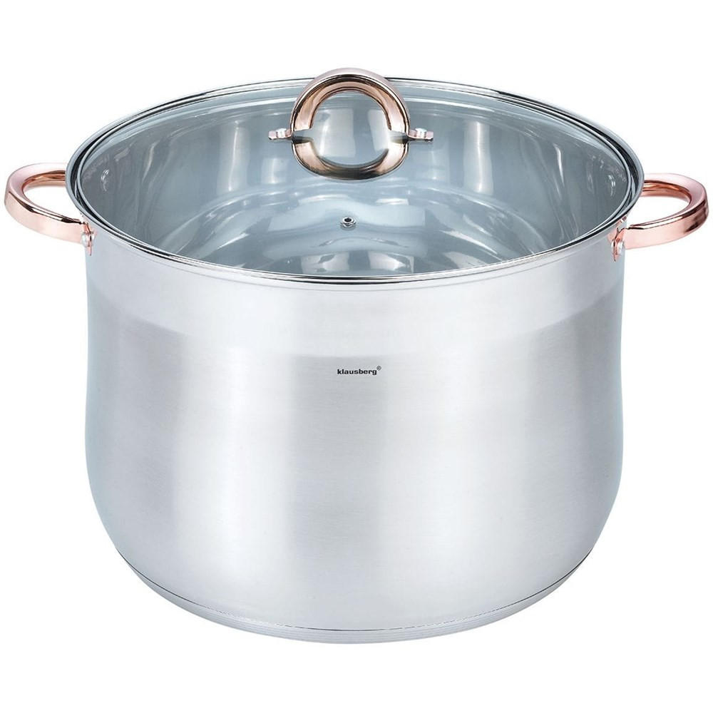 TOPF Silber 44/34/24 cm KB7798 - Silberfarben, Metall (34cm) - Klausberg 