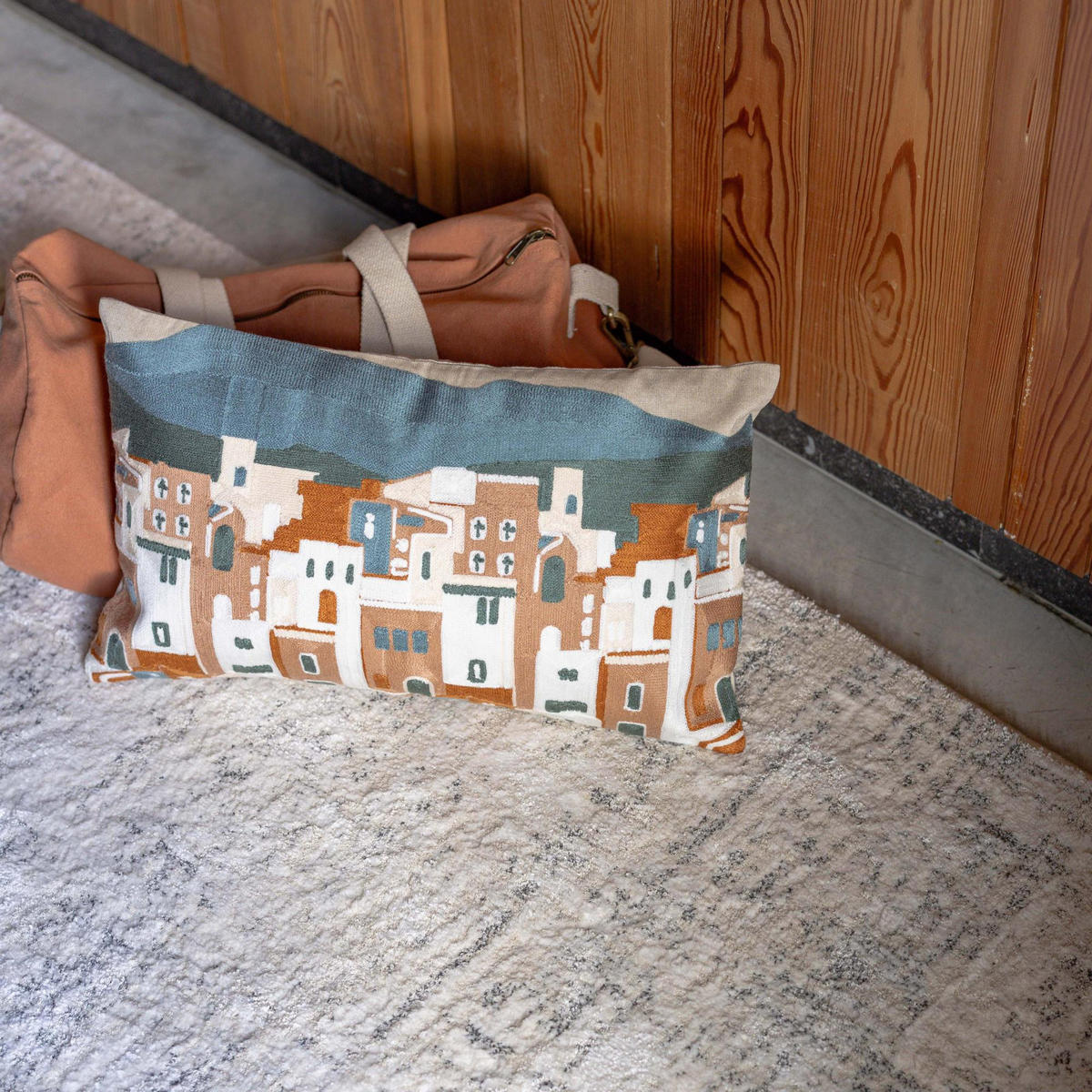 BESTICKTES KISSEN Elie multico 30 x 50 cm - Multicolor, Textil (30/50cm) - Vivaraise