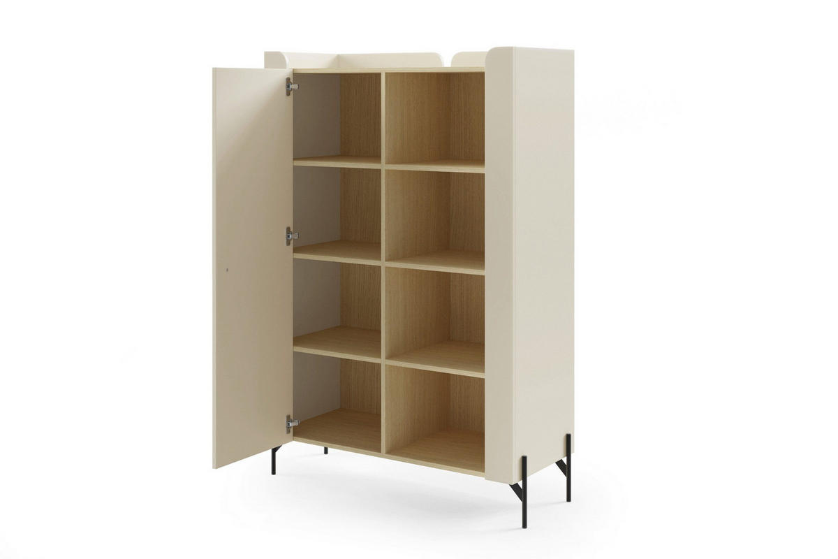 HIGHBOARD SOVI 03 100 / 151 / 42 cm in Macadamia / Eiche Mavelie - Eichefarben/Beige, Holzwerkstoff (100/151/42cm) - Deine Möbel 24