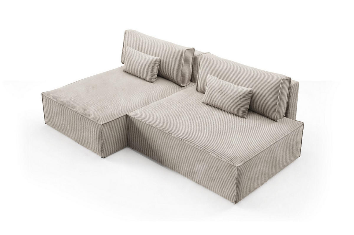 ECKSOFA mit Schlaffunktion Blau - Blau, Textil (236/148cm) - Furnisell