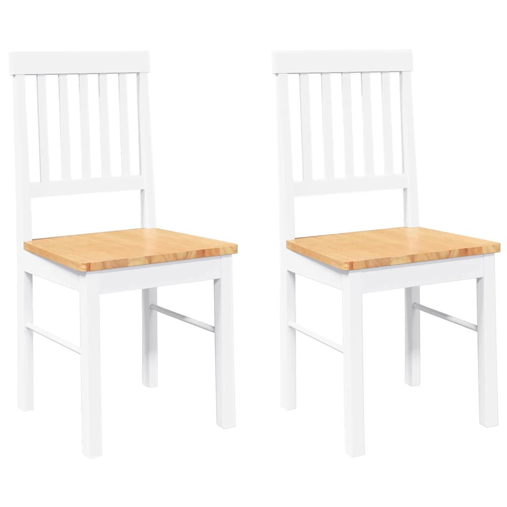 STUHL-SET 2 Stk Kargenhain 42.5/90/44.5 cm - Weiß, Holz (42.5/90/44.5cm) - ZMH