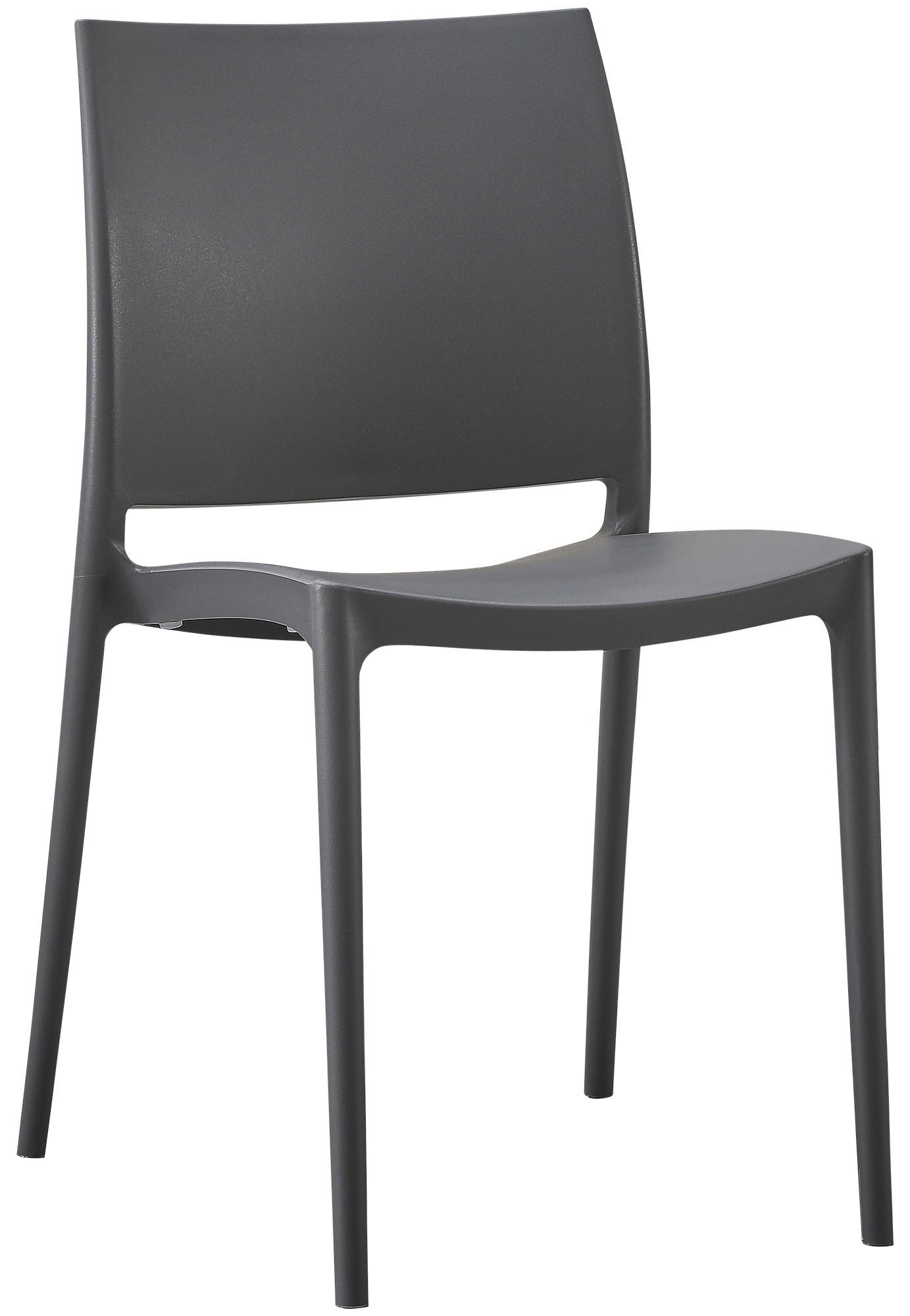 GARTENSTUHL Kunststoff Dunkelgrau - Dunkelgrau, Kunststoff (42/81/49cm) - CLP