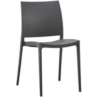 GARTENSTUHL Kunststoff Dunkelgrau - Dunkelgrau, Kunststoff (42/81/49cm) - CLP