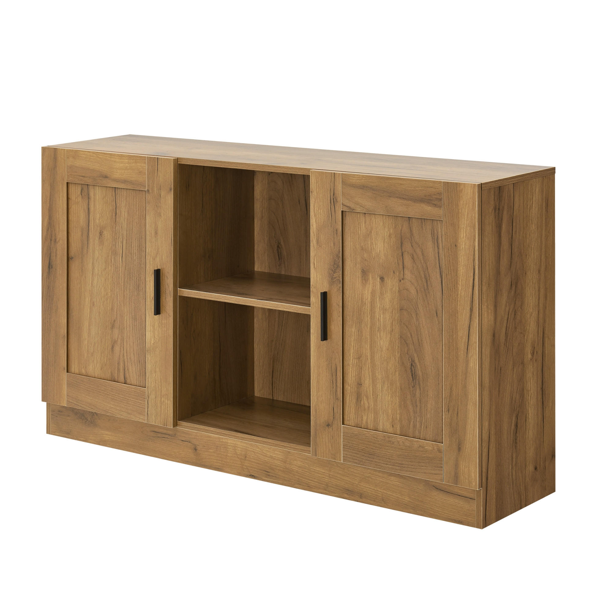 SIDEBOARD Spøttrup - Eichefarben, Holzwerkstoff (120/70/30.5cm) - [en.casa]