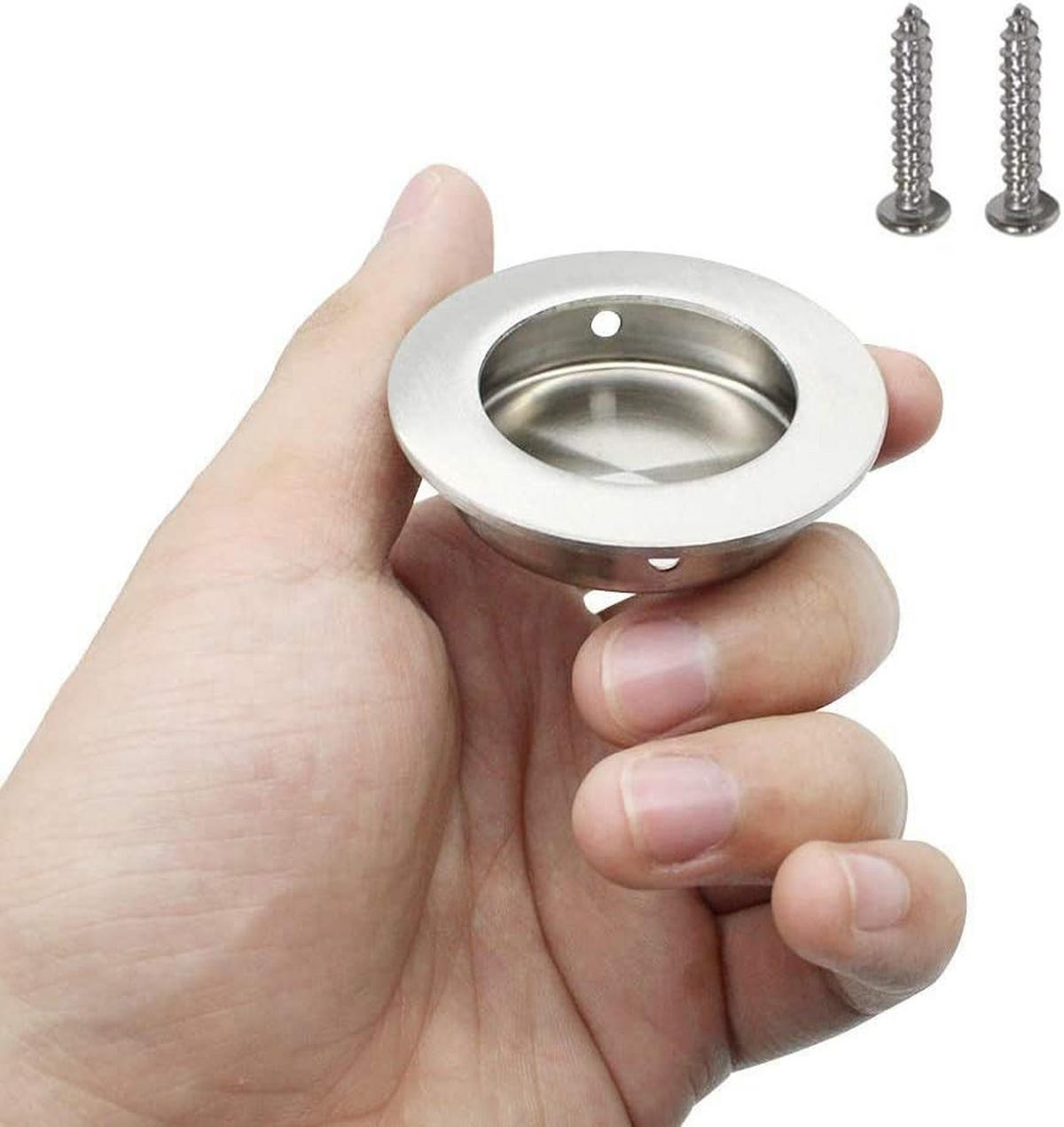 MÖBELGRIFF 4er-Set - Silberfarben, Metall (6/1.5/6cm)