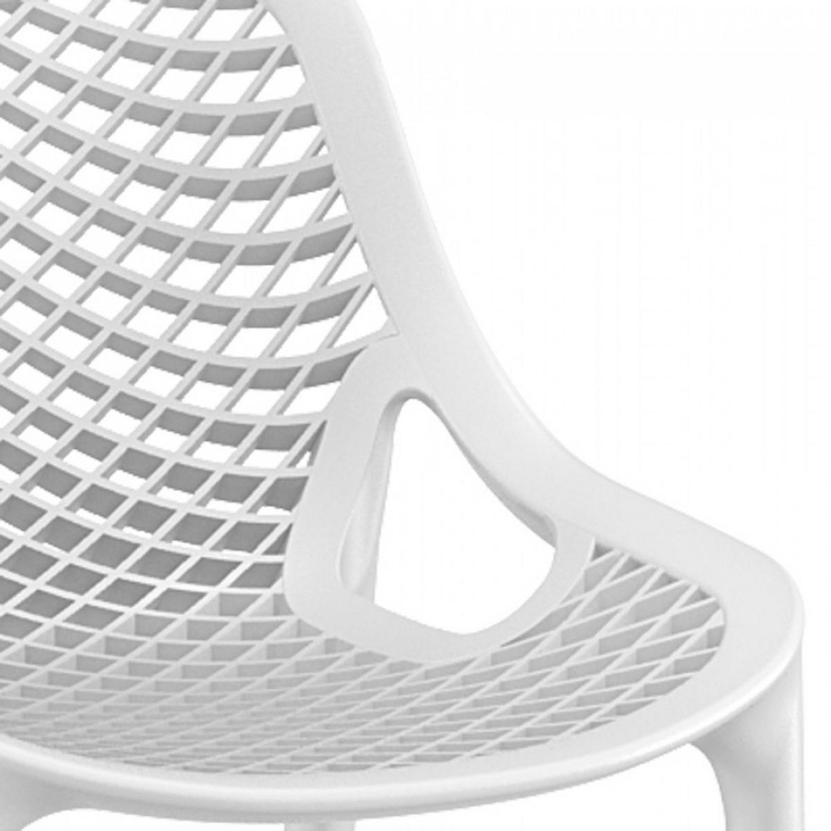 BARHOCKER Weiß 45x105x53cm - Weiß, Kunststoff (45/105/53cm) - AlterEgo