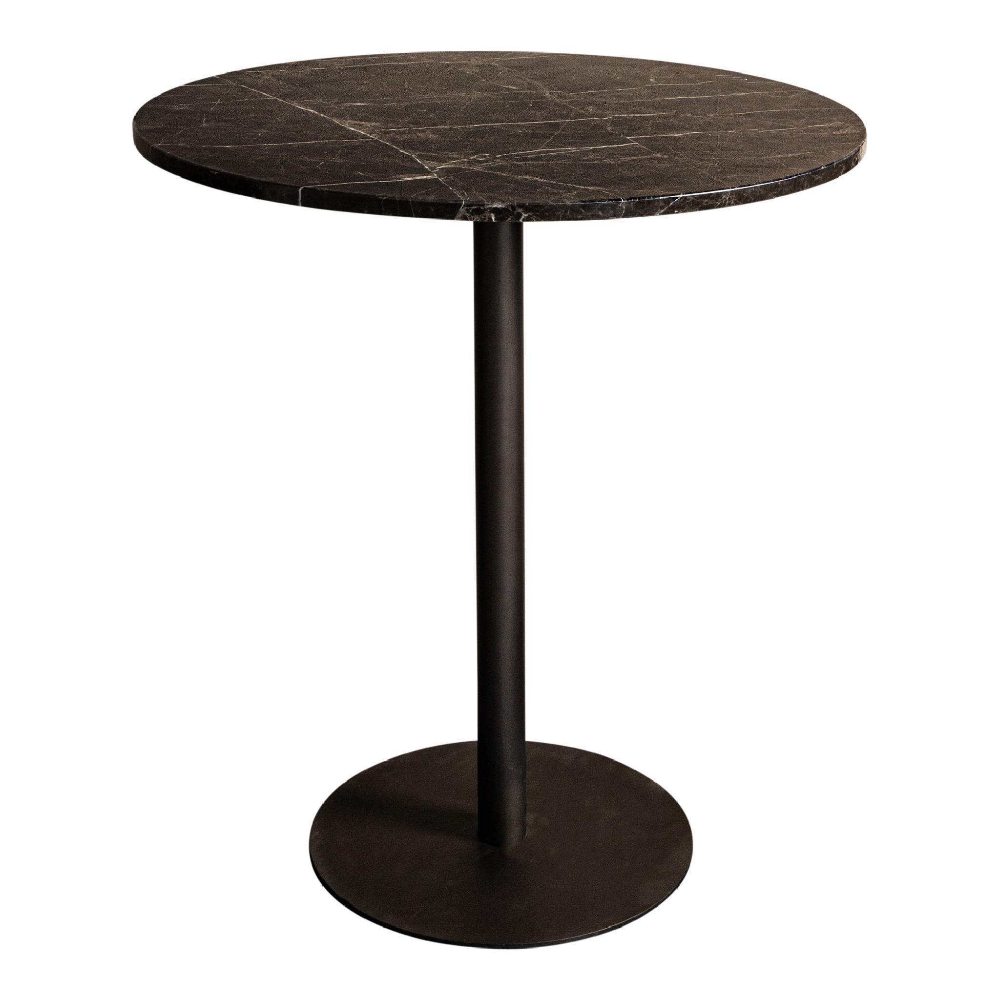 BISTROTISCH Plaza Braun 70/70/77cm - Braun, Metall (70/70/77cm) - PTMD Collection
