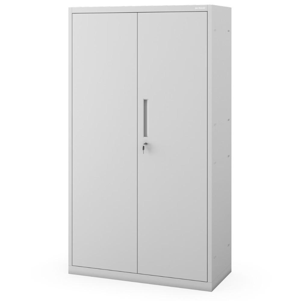 METALLSCHRANK mit Sockel MEGAN 160x90x40cm Grau - Grau, Metall (90/160/40cm) - Jan Nowak