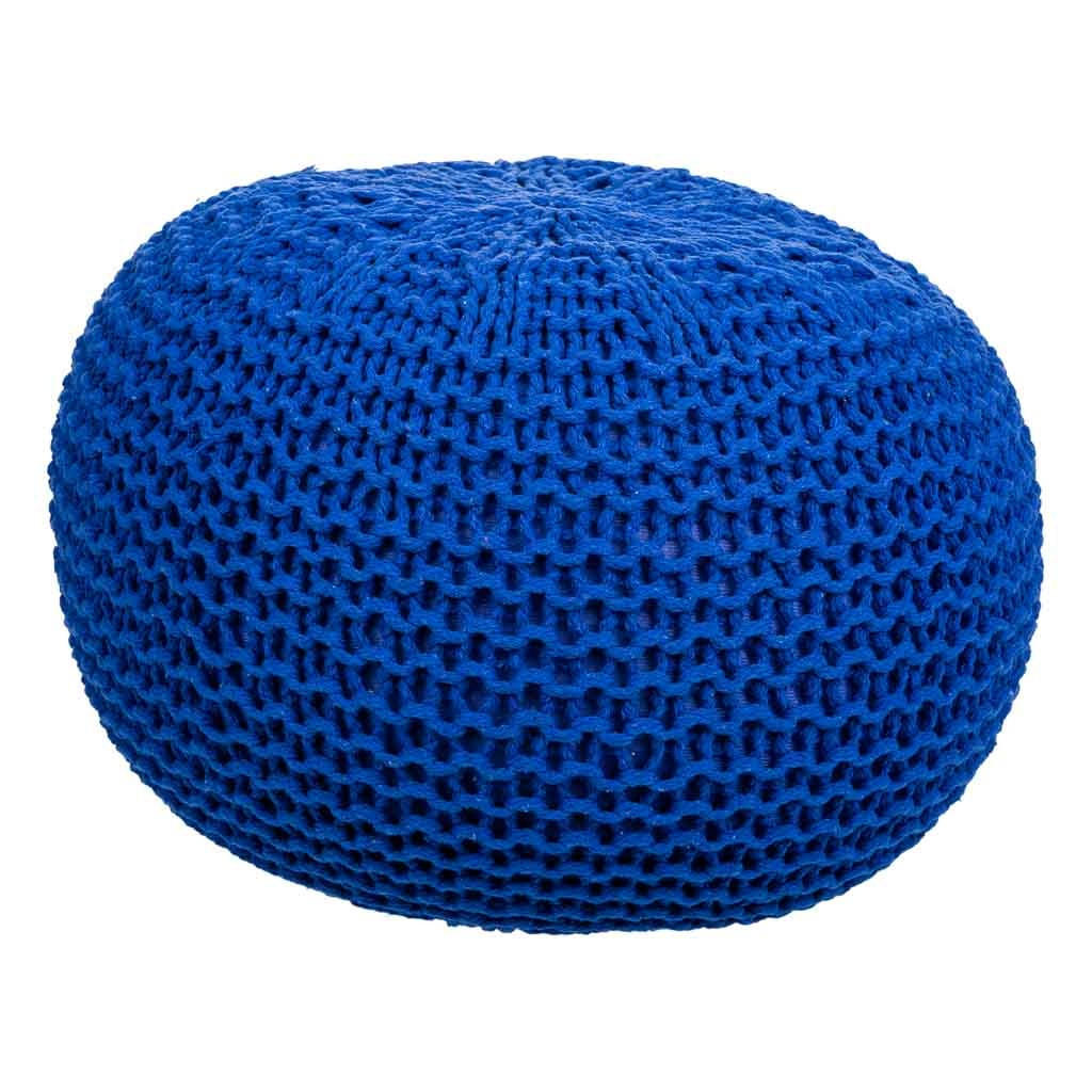 Wanderlust Pouf Blau 38x28x38 cm