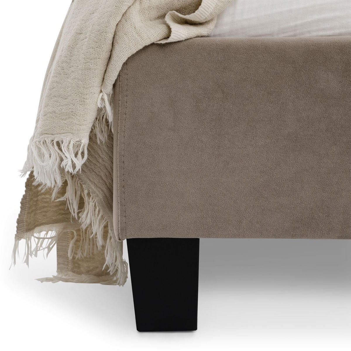 POLSTERBETT BAGO 90x200 cm - Greige, Textil (90/200cm) - IDIMEX