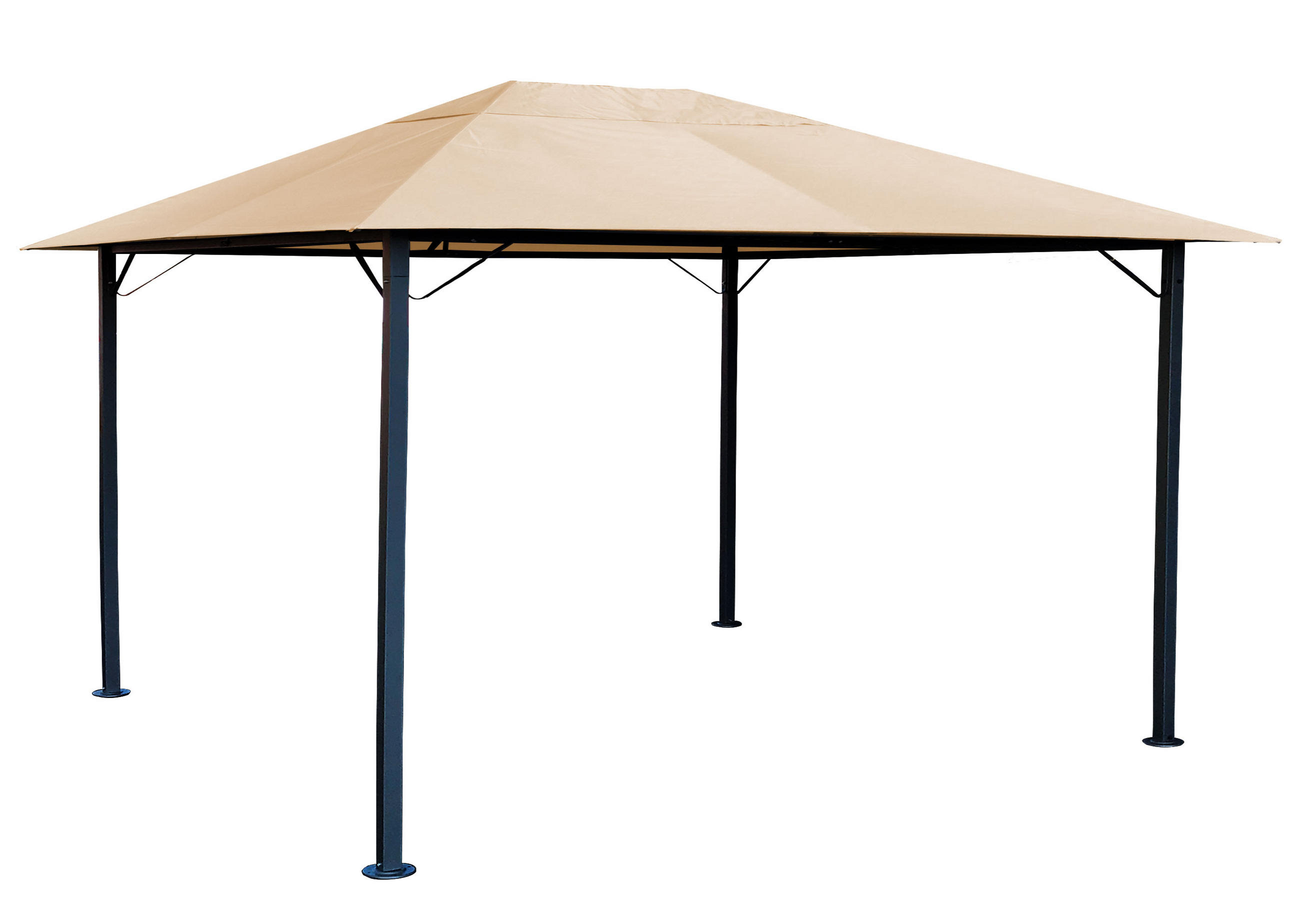 PAVILLON Nizza 3x4m Sand - Beige, Metall (300/263/400cm) - QUICK STAR