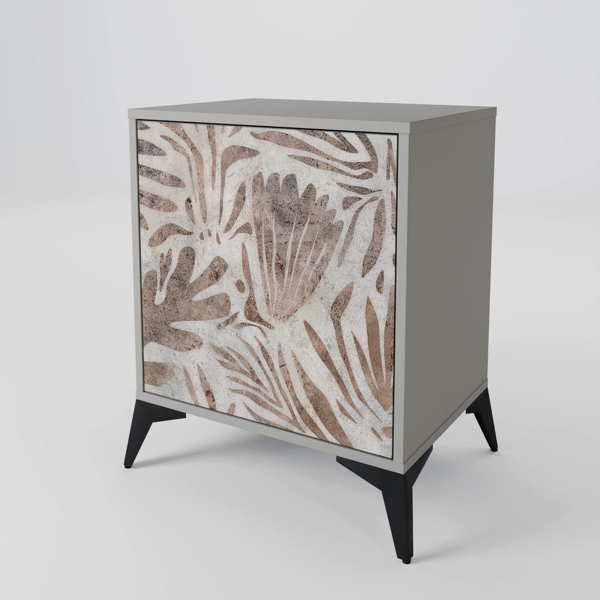 SIDEBOARD PASSING TIME, Grau, 57,5x42x57,5 cm, Ohne Füße - Multicolor/Grau, Holzwerkstoff (57.5/57.5/42cm) - SpaceRebels