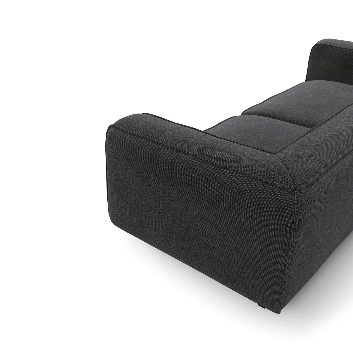 SOFA SOFIA Köpergewebe Grau 304cm - Grau, Textil (304/70/105cm) - Premium Interiors