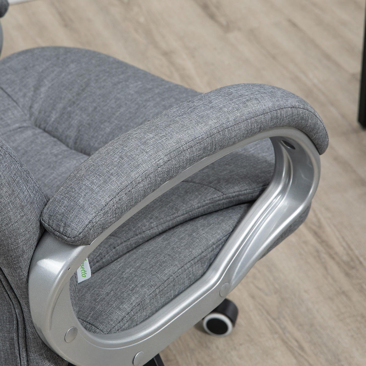 BÜROSTUHL DE-05079 Ergonomisch, Wippfunktion & höhenverstellbar Grau - Grau, Kunststoff (75/121/64cm) - ComfortXL