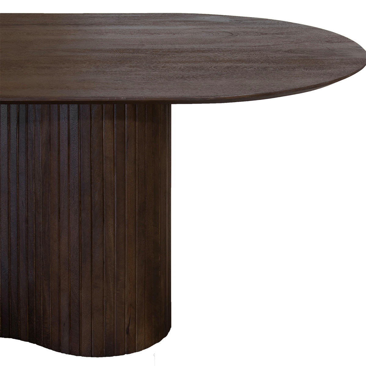 ESSTISCH oval aus Holz 300cm, dunkelbraun - Dunkelbraun, Holz (300/100/77cm) - Giga Meubel