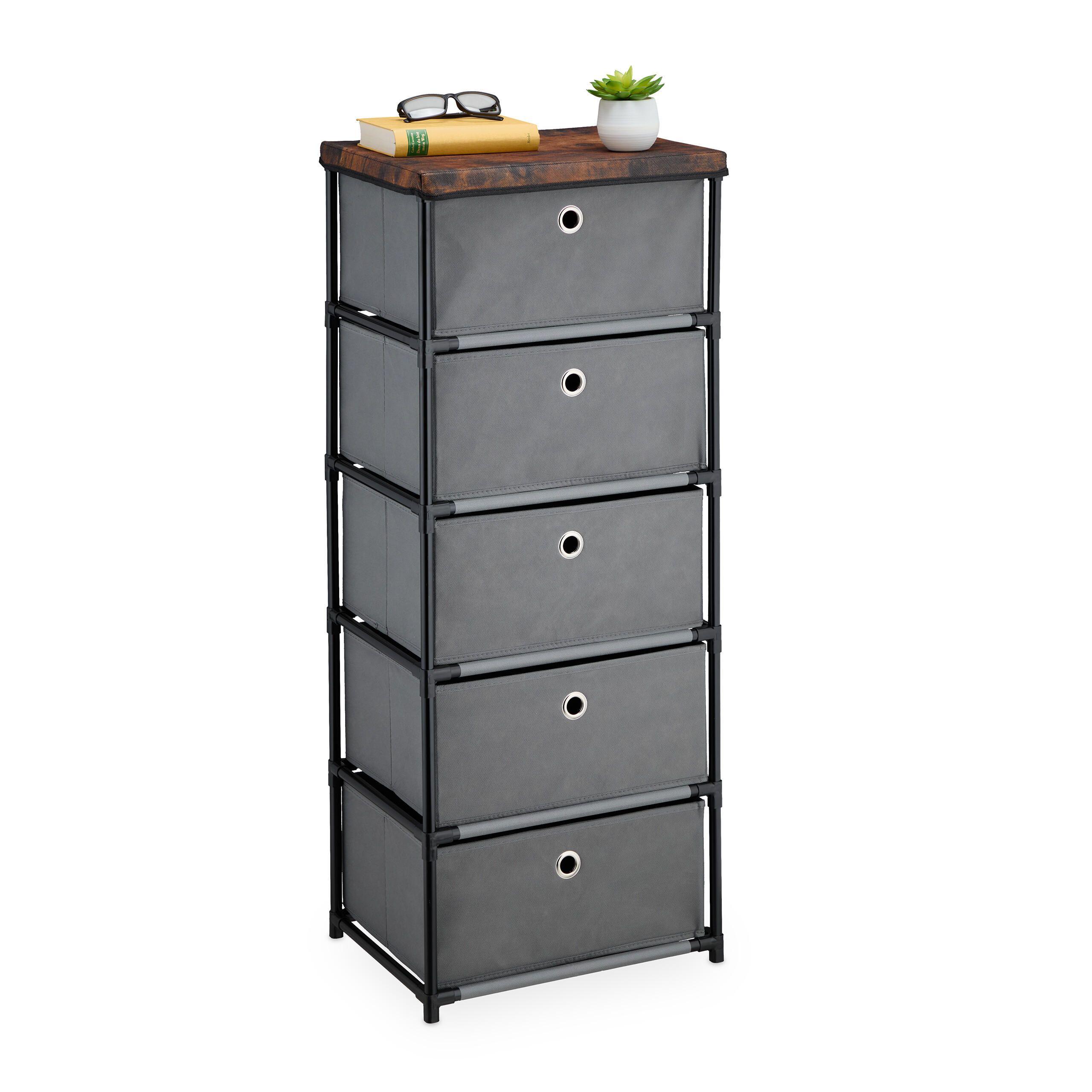 KOMMODE - Multicolor, Holzwerkstoff/Kunststoff (43/105/33cm) - Relaxdays
