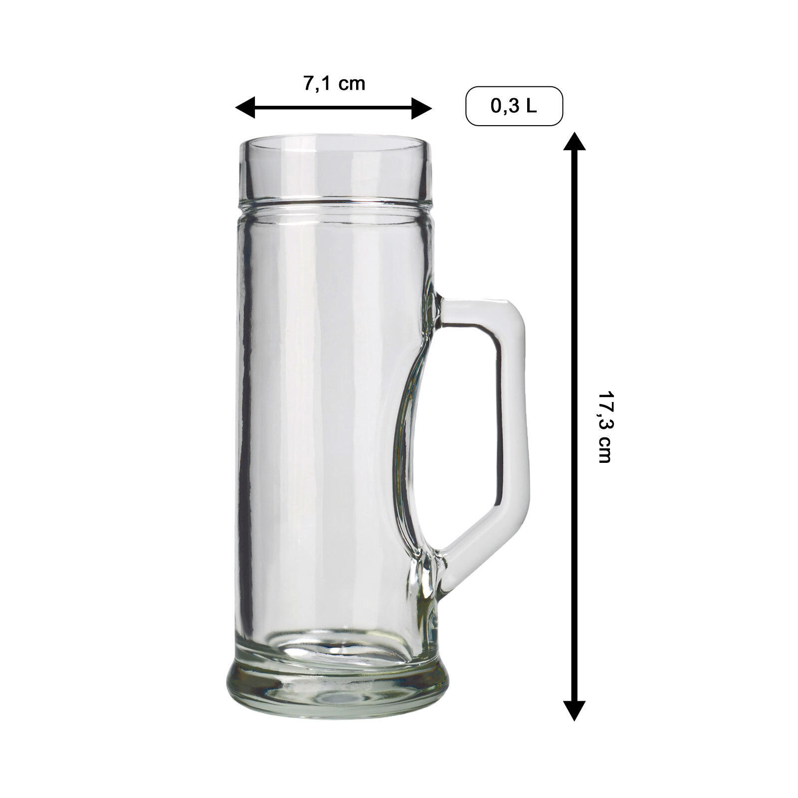 BIERKRÜGE Premium transparent 300 ml 6er Set - Transparent, Glas (0.3L) - Stölzle Lausitz