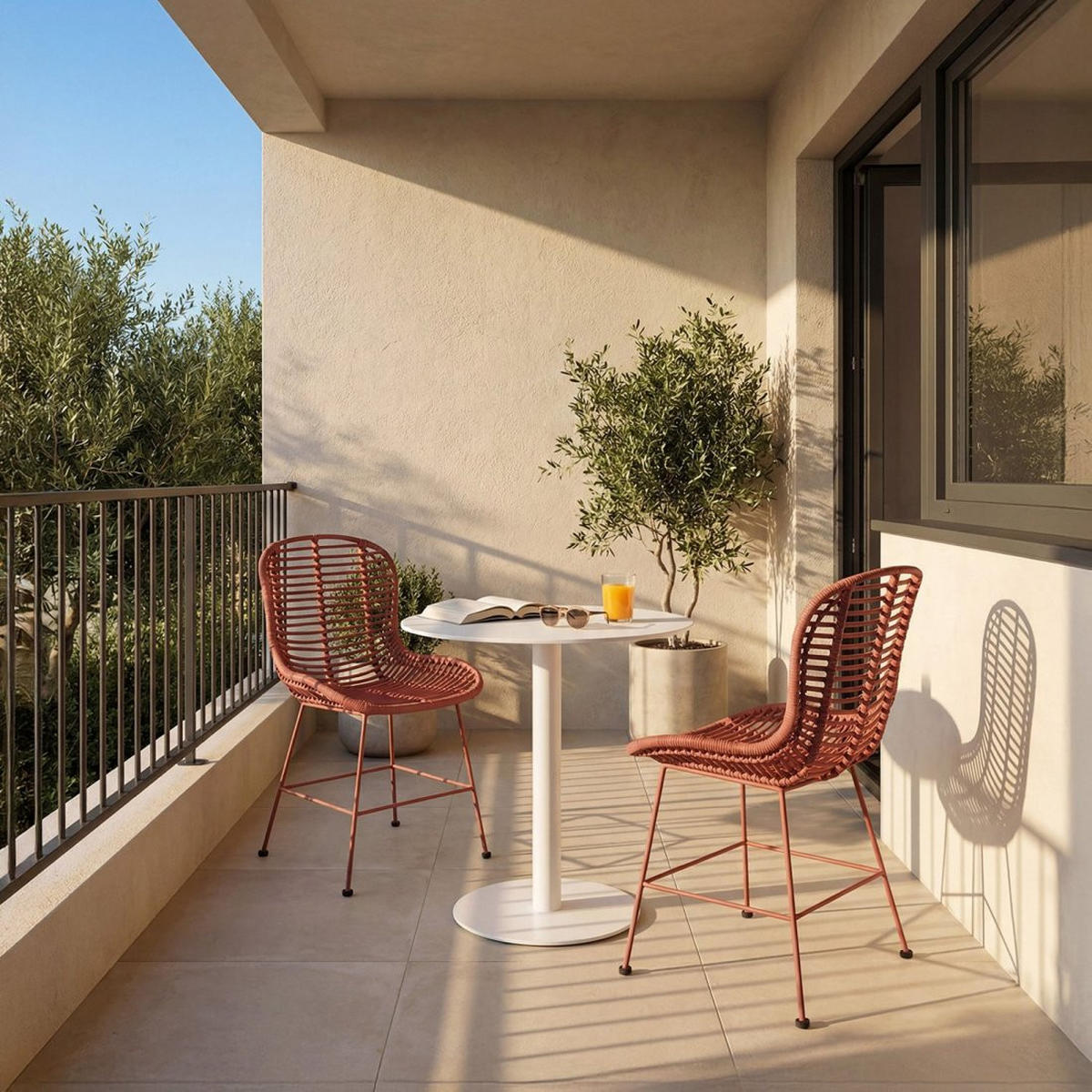 ESSTISCH Thule Weiß 60 cm x 76 cm - Weiß, Metall (60/60/76cm) - Klast Home