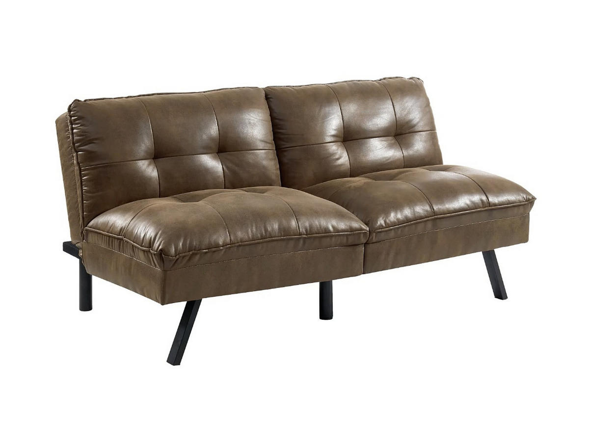 SCHLAFSOFA - 3 Personen - Stoff, Stoff - Braun - - Braun, Textil (172/83/95cm) - Vente-Unique