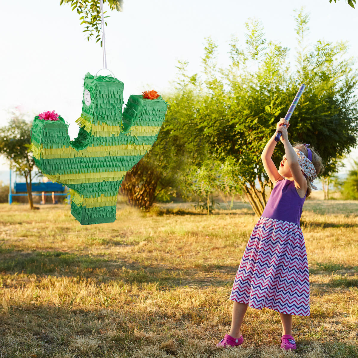 PINATA Kaktus - Multicolor, Papier (40/45/9cm) - Relaxdays