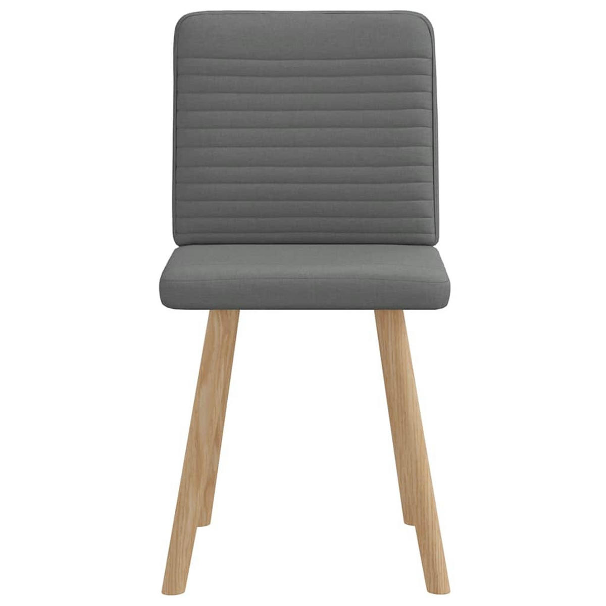 ESSZIMMERSTÜHLE 2 Stk. Dunkelgrau Stoff 45*54*86cm - Dunkelgrau, Metall (45/86/54cm) - ZMH