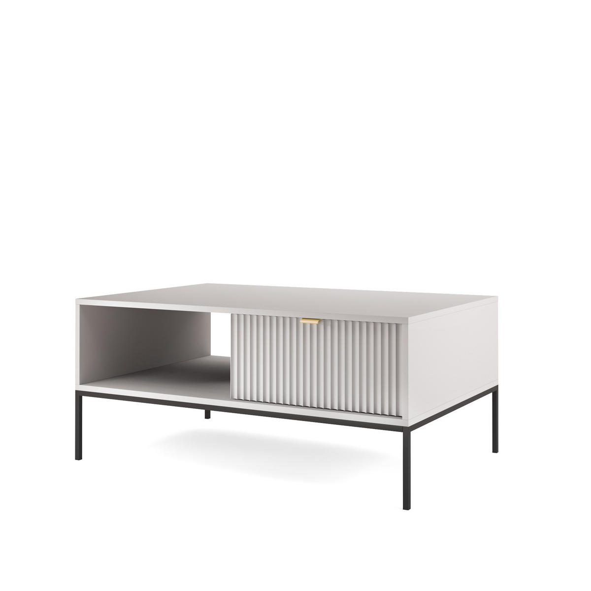 COUCHTISCH STELLARE 104/46/68 cm Grau - Grau, Holzwerkstoff (68/104/46cm) - MASSENO