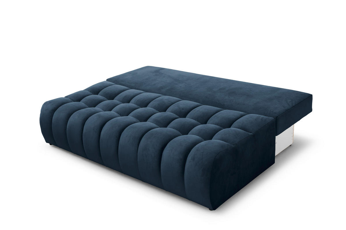 SOFA 200 cm in Marineblau - Dunkelblau, Textil (200/92/115cm) - Home Collective