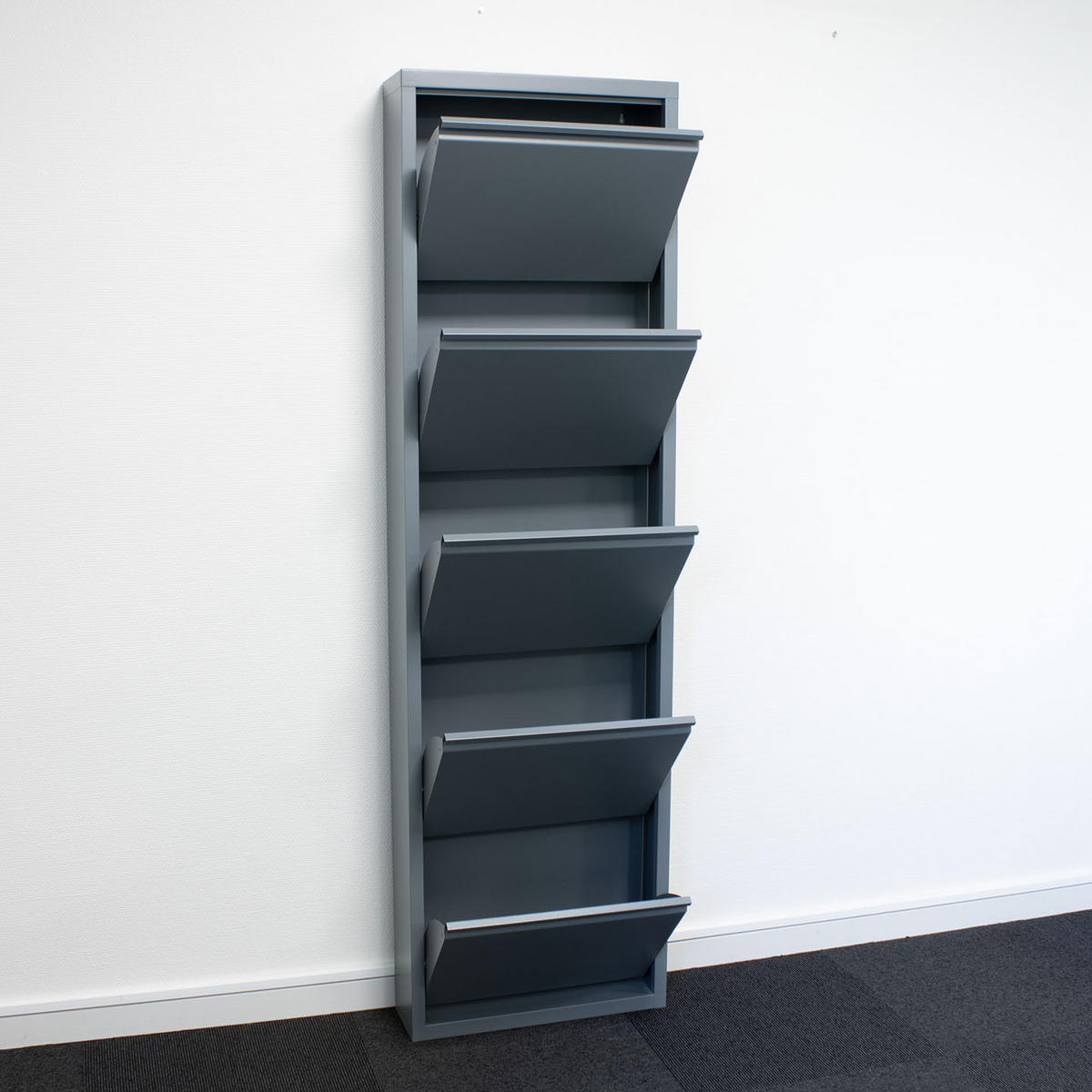 SCHUHKIPPER grau - Grau, Holzwerkstoff (150/173/16cm) - ebuy24