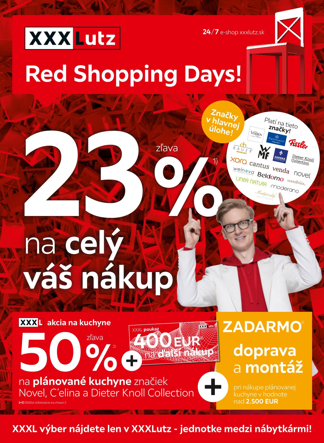 Red Shopping Days - zľava 23 % na celý váš nákup