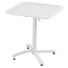 TERRASSENTISCH 70 X 70 cm, Weiß - Weiß, Metall (70/70/72cm) - Oviala