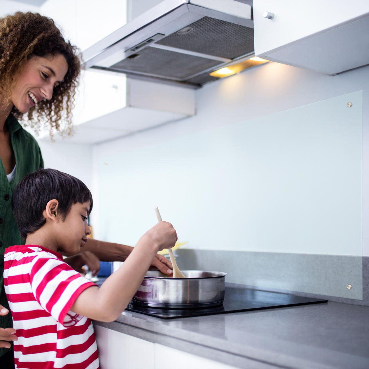 SPRITZSCHUTZ - Transparent, Glas (0.6/100/50cm) - Relaxdays