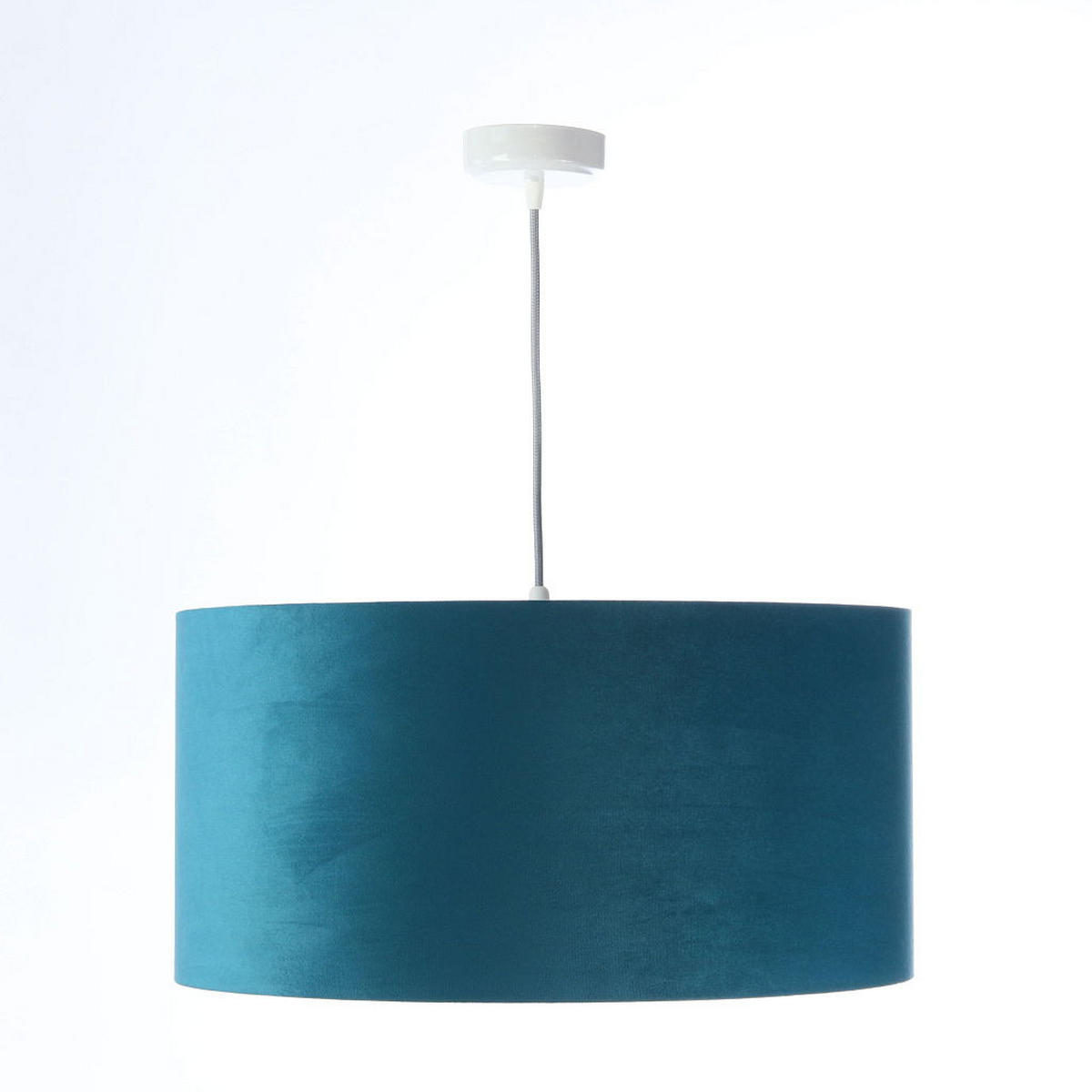 HÄNGELEUCHTE Türkis 50/25 cm - Türkis/Weiß, Kunststoff (50/0.8/25cm) - ONZENO