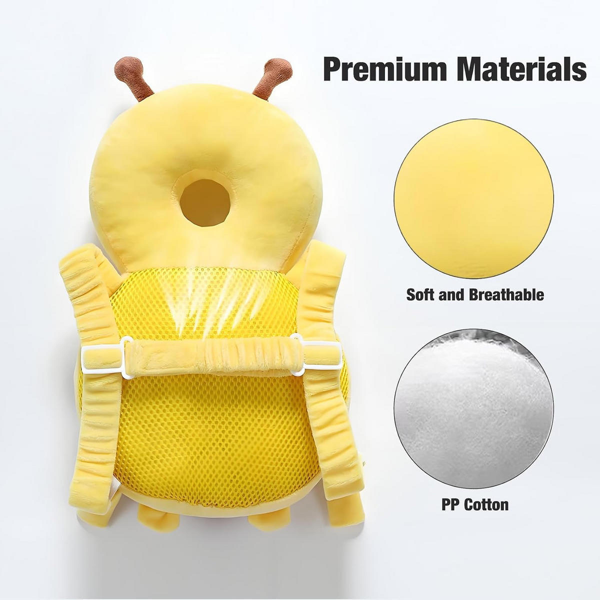BABYKISSEN – stützend, schützt vor dem Herunterfallen – Gelb - Gelb, Textil (20/33cm)