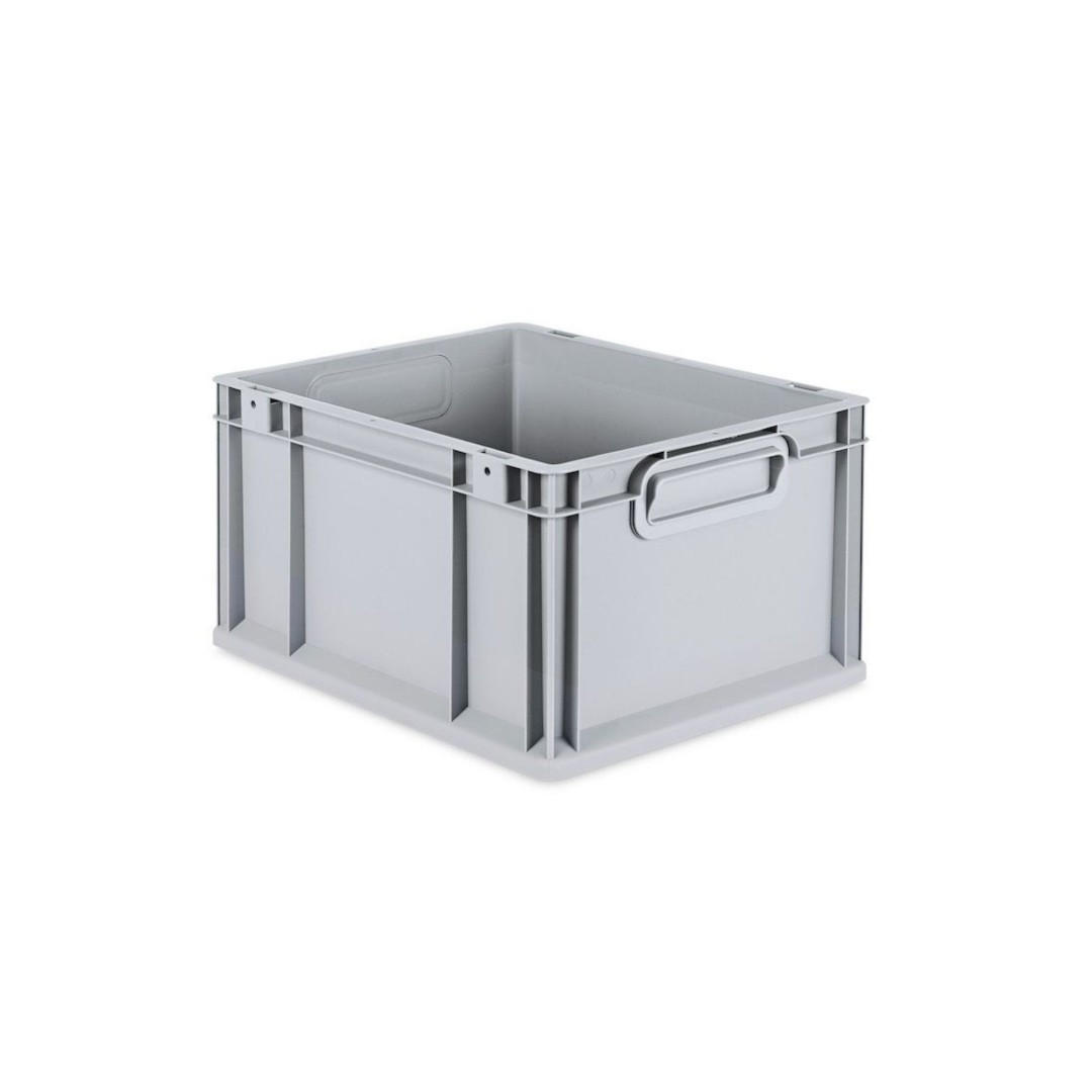 EUROBOX 5x Nextgen Economy Mit Auflagedeckel Grau/Rot Griffe Geschlossen 20 Liter - Rot, Kunststoff (30/22/40cm) - PROREGAL