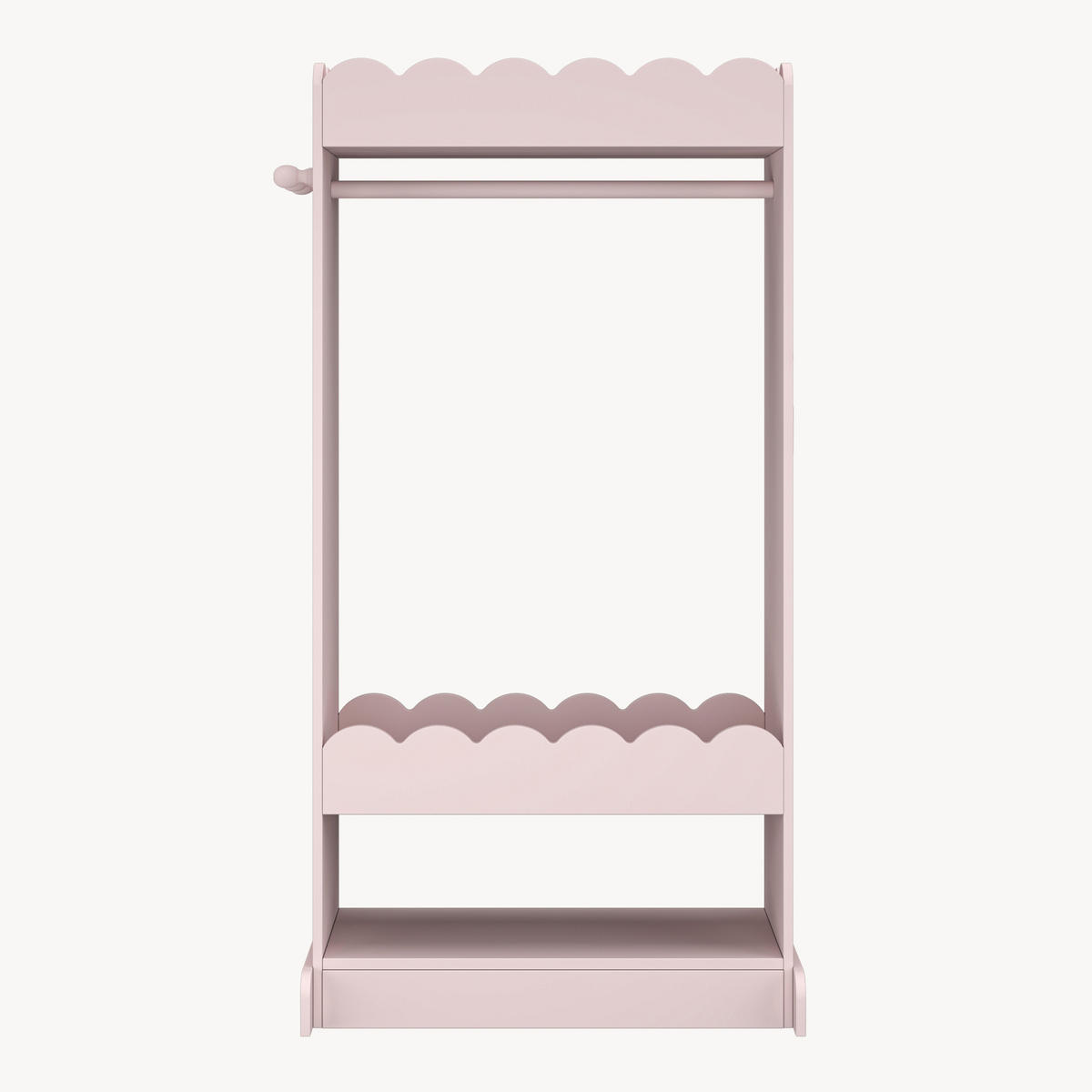 KINDERGARDEROBE Vestnes - Hellrosa, Holzwerkstoff (62.5/120/38cm) - [en.casa]