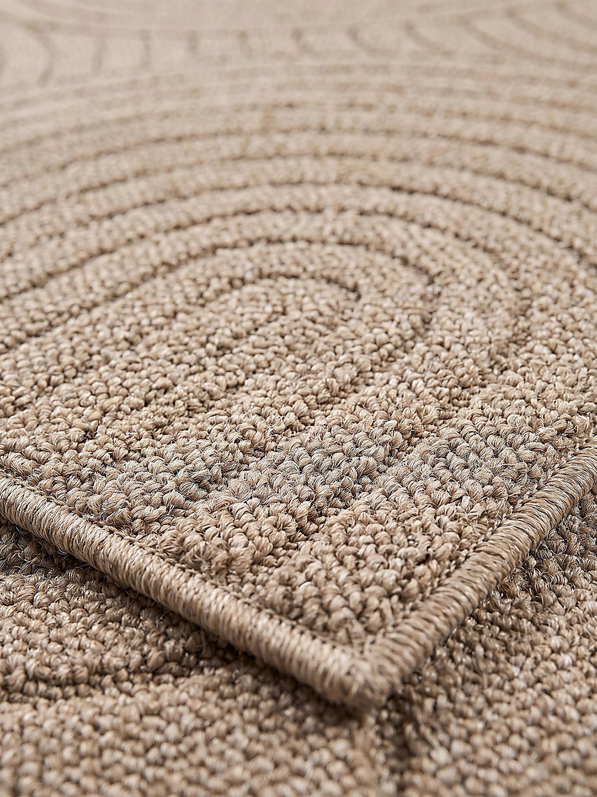 TEPPICHLÄUFER Geometrisch TOCE Polypropylen Natur 80 x 150 cm - Beige, Textil (80/150cm) - KADIMA DESIGN