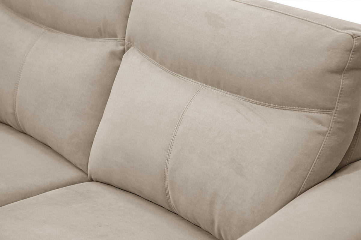 SOFA JONES 2-Sitzer, creme - Creme, Holzwerkstoff/Textil (166/102/99cm) - Courtois Laville