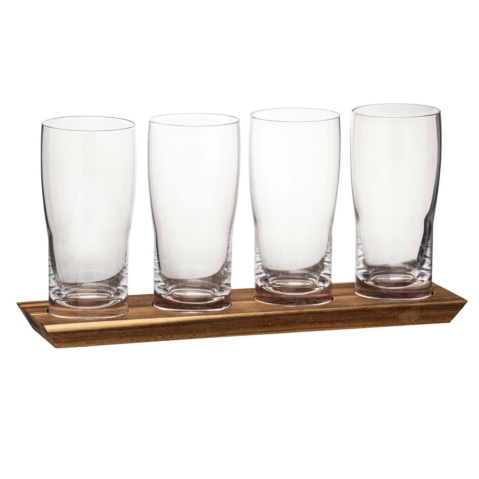 BIER TASTING-SET Tempa Harvey transparent 430 ml 4er Set - Transparent, Glas (0.43L) - Ladelle