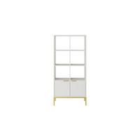 KNIŽNICA Austin biela, zlatá farba 40/171,3/80 cm - biela, kompozitné drevo (80/171/40cm) - RAUMHIRSCH FURNITURE