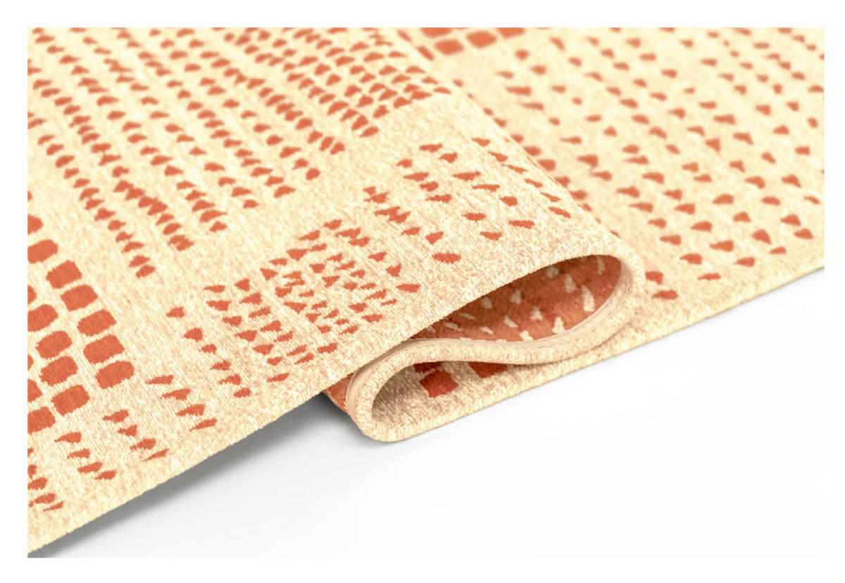 TEPPICH modern Flachgewebe TERRACE Orange 240 x 340 cm - Orange, Textil (240/340cm) - Novatrend