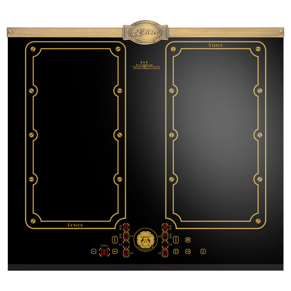 INDUKTIONSKOCHFELD - Schwarz, Keramik (59/5.5/52cm) - Kaiser Küchengeräte