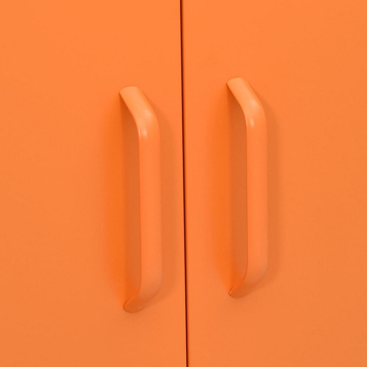 LAGERSCHRANK Orange 80/35/101,5 Cm Stahl - Orange, Metall (35/101.5/80cm) - vidaXL