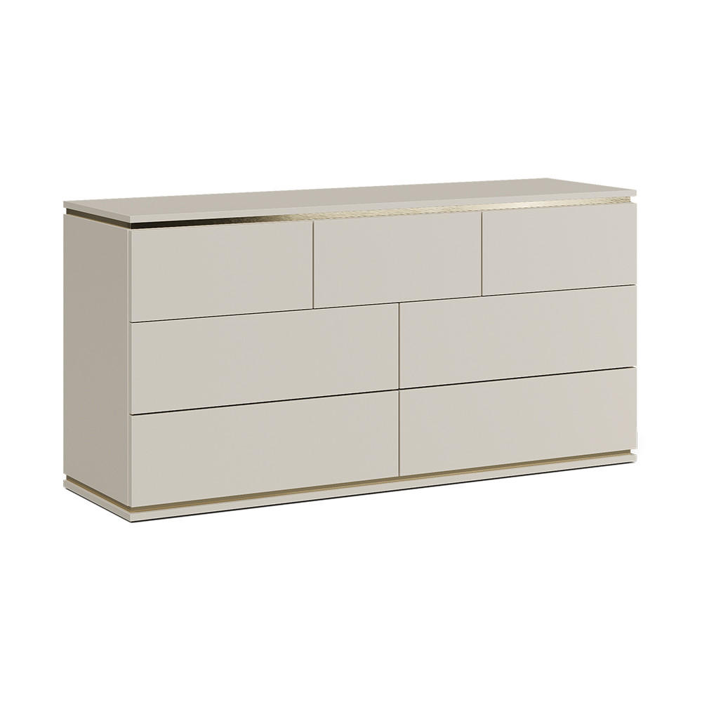 Vicco KREDENC Linette Kašmír 139.8 x 70 cm se 7 zásuvkami