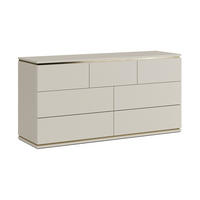 KREDENC Linette Kašmír - zlatá/kašmírová, kompozitní dřevo (139.8/70/42cm) - Vicco