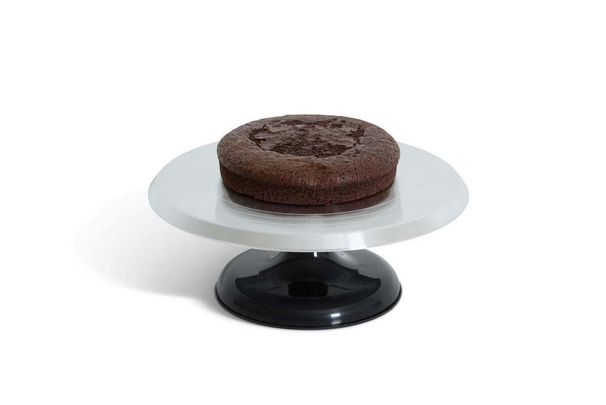 TORTENSTÄNDER Easy Silbern 31/31/11,7 cm - Silberfarben, Metall (31/11.7cm) - Secret de Gourmet