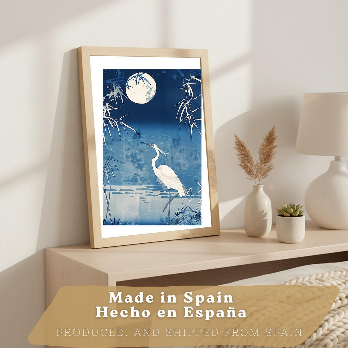 PLAKAT Sada 3 Japonsko A3 Lehký dřevěný rám - béžová, papír (29.7/1/42cm) - Nacnic