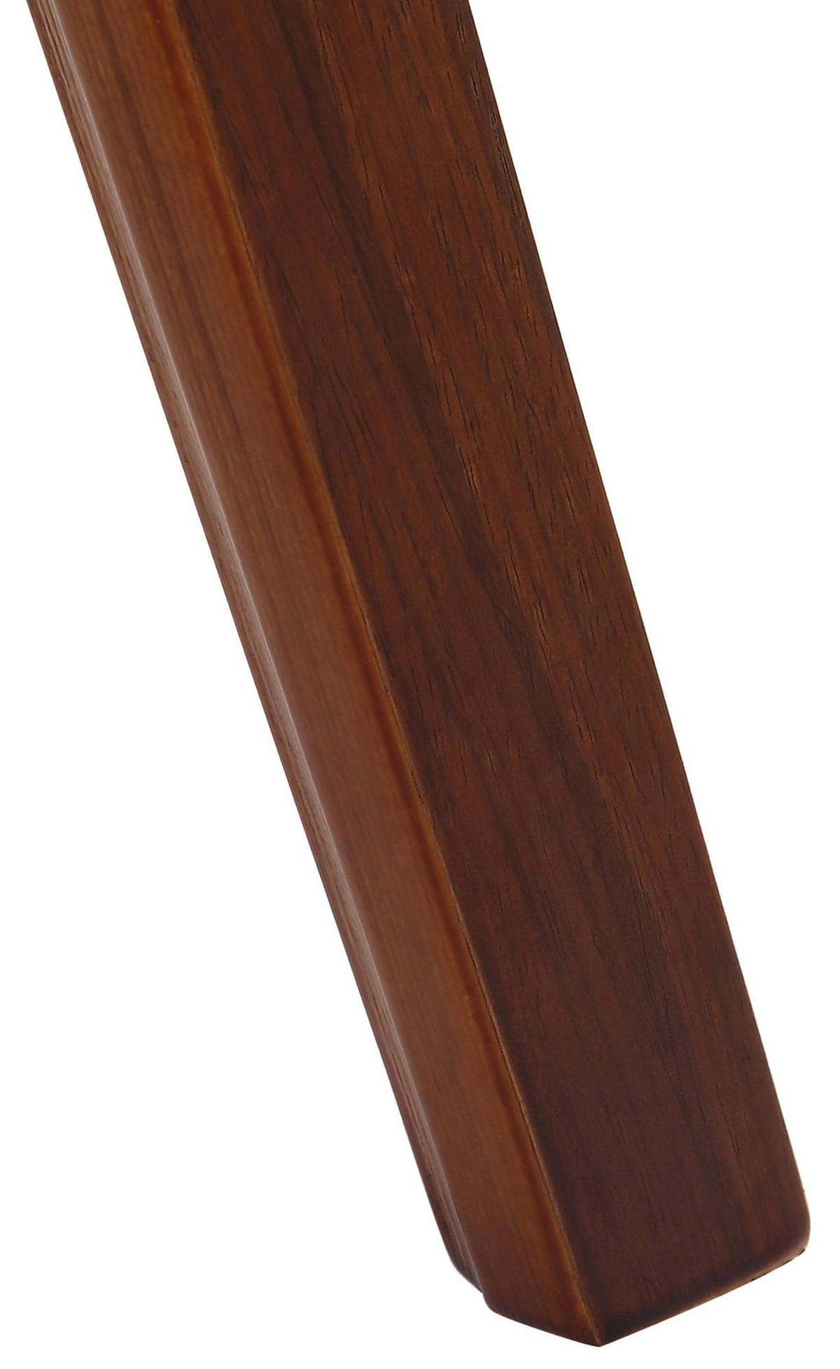 ARMLEHNENSTUHL Lederlook Walnuss/Weiß - Walnussfarben/Weiß, Holz/Textil (49/73/46cm) - CLP