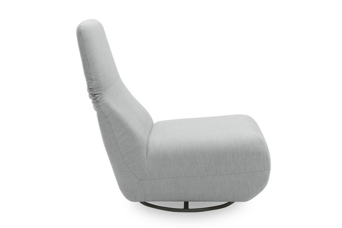 GARTENLOUNGE-RELAXSESSEL 2 Branwen 68x67x88 mit Outdoorbezug in silber - Silberfarben, Kunststoff (68/67/88cm) - 58aufmkessel